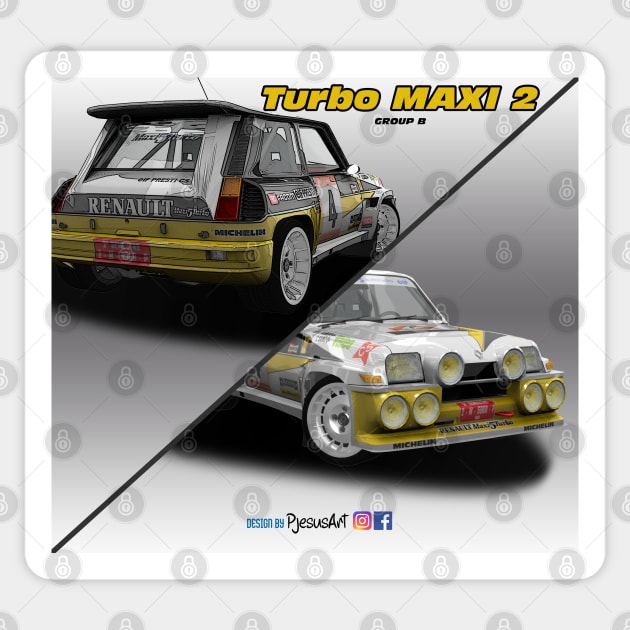 Renault 5 Turbo MAXI 2 Group B Sticker by PjesusArt